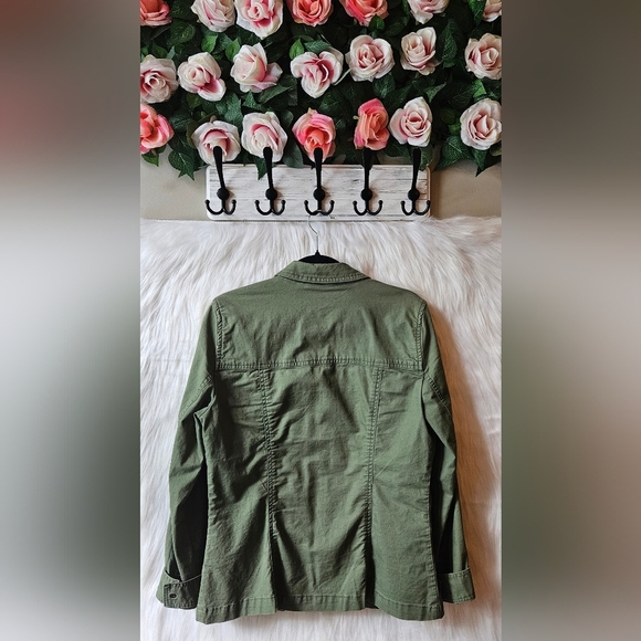 GAP Vintage Wash Army Green Field Jacket - Picture 3 of 7